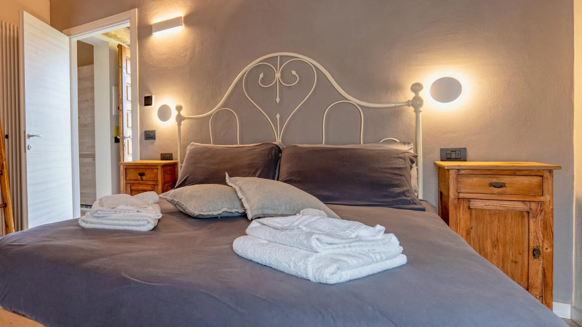 公寓 Alle Macine - Lake Como Heritage Home In Molino Maufet Watermill - Lake View Balcony 科利科 意大利